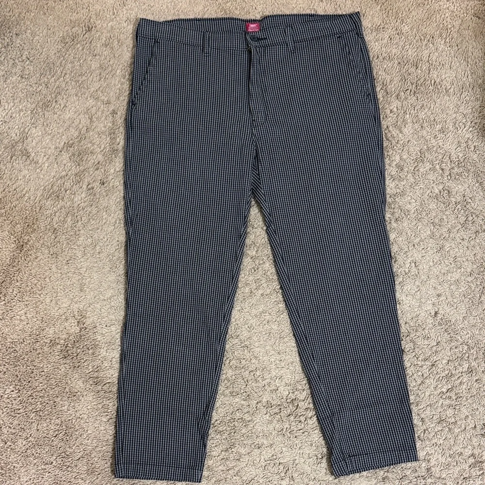 Levi's XX Standard Taper Chino Pants Men's Gray Micro-Check size 38x23 Casual